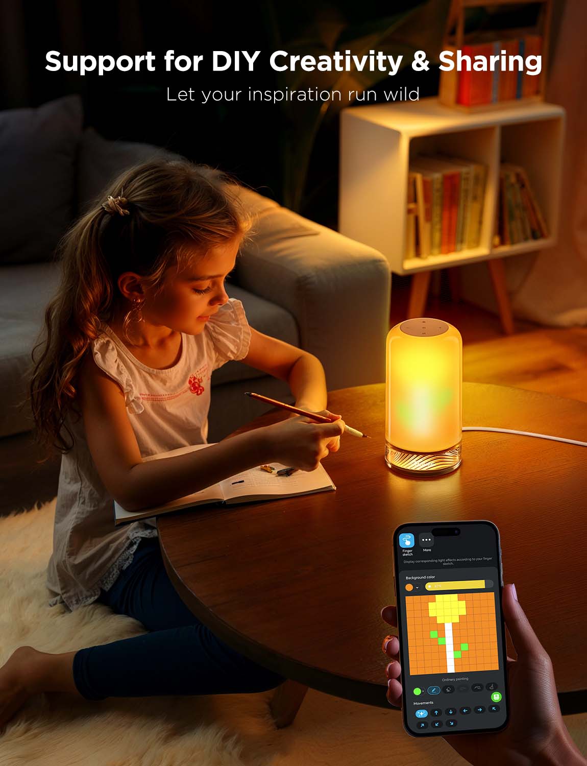 Govee Table Lamp 2 – Smart RGBIC Wi-Fi & Matter-Enabled Bedside Lamp