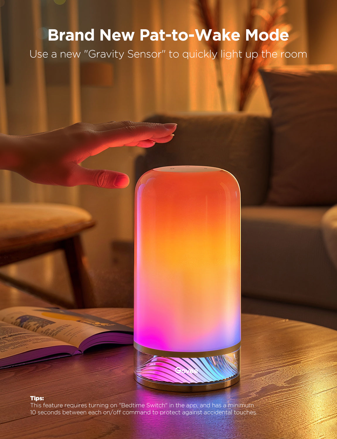 Govee Table Lamp 2 – Smart RGBIC Wi-Fi & Matter-Enabled Bedside Lamp