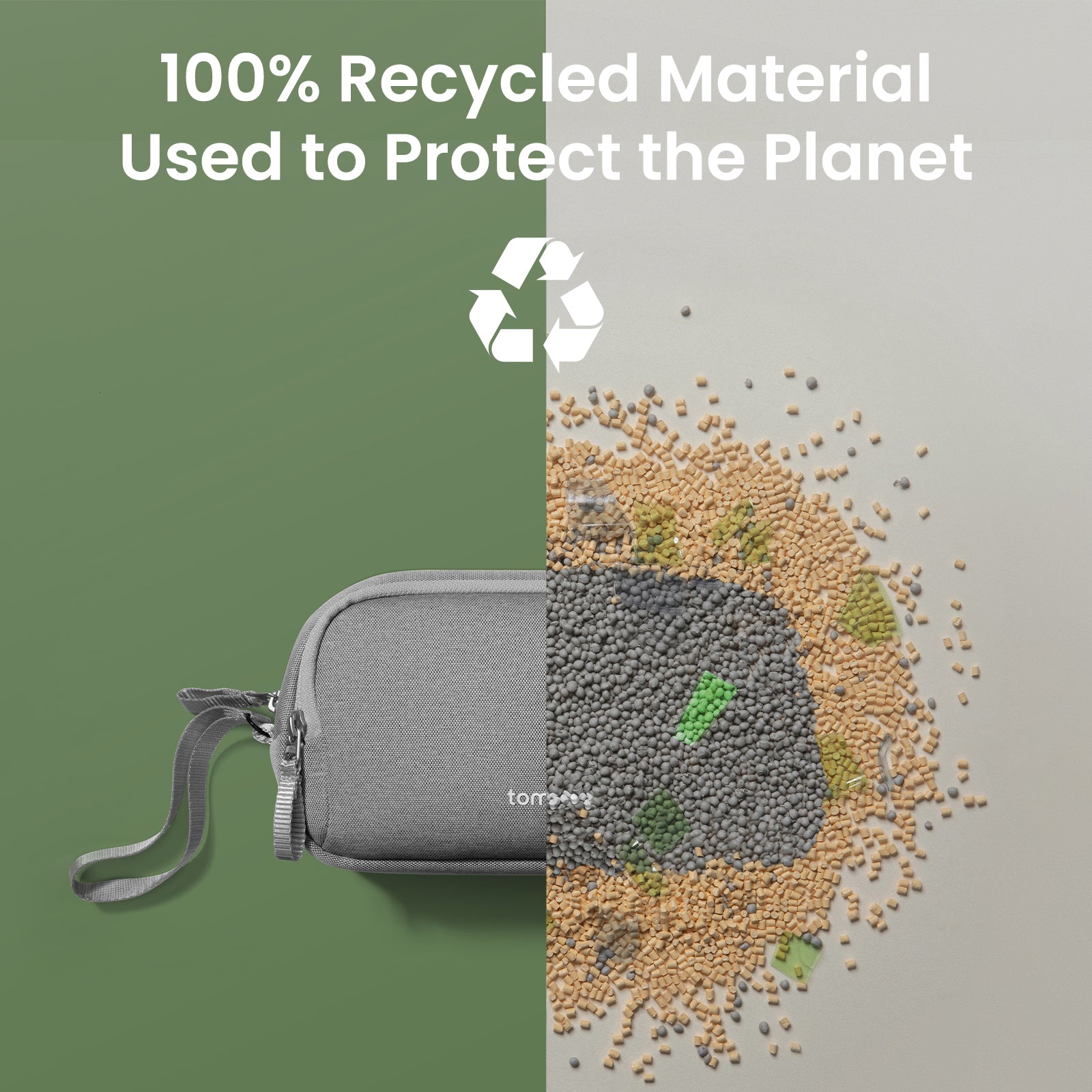 tomtoc Light-T12 Essential Tech Organizer 1.8L Grey