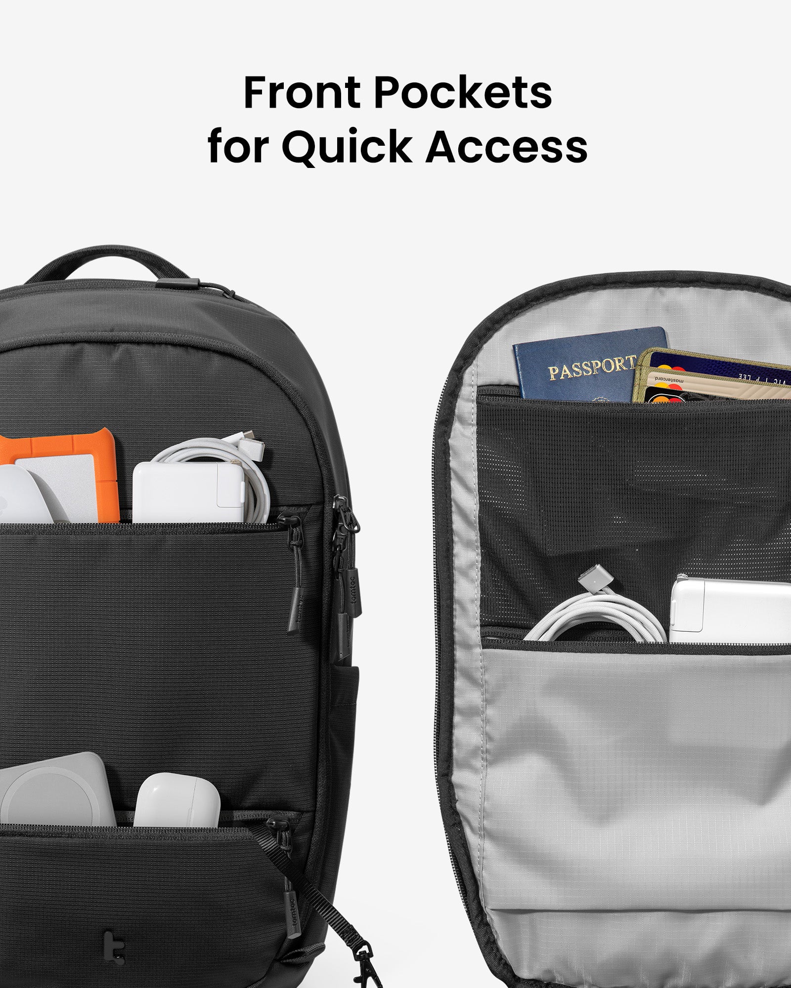 tomtoc UrbanEX-T77 Laptop Backpack 16 Inch Universal/26L Black