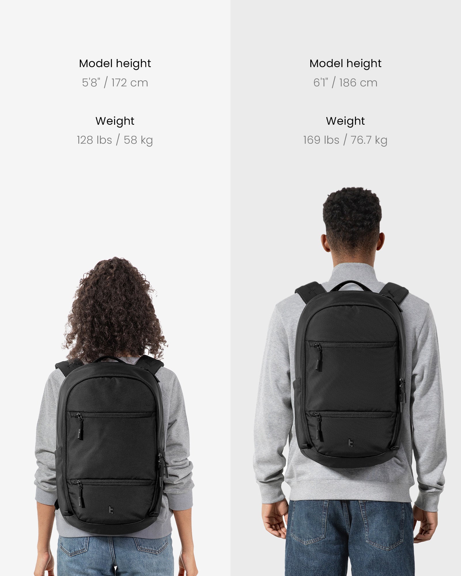 tomtoc UrbanEX-T77 Laptop Backpack 16 Inch Universal/26L Black