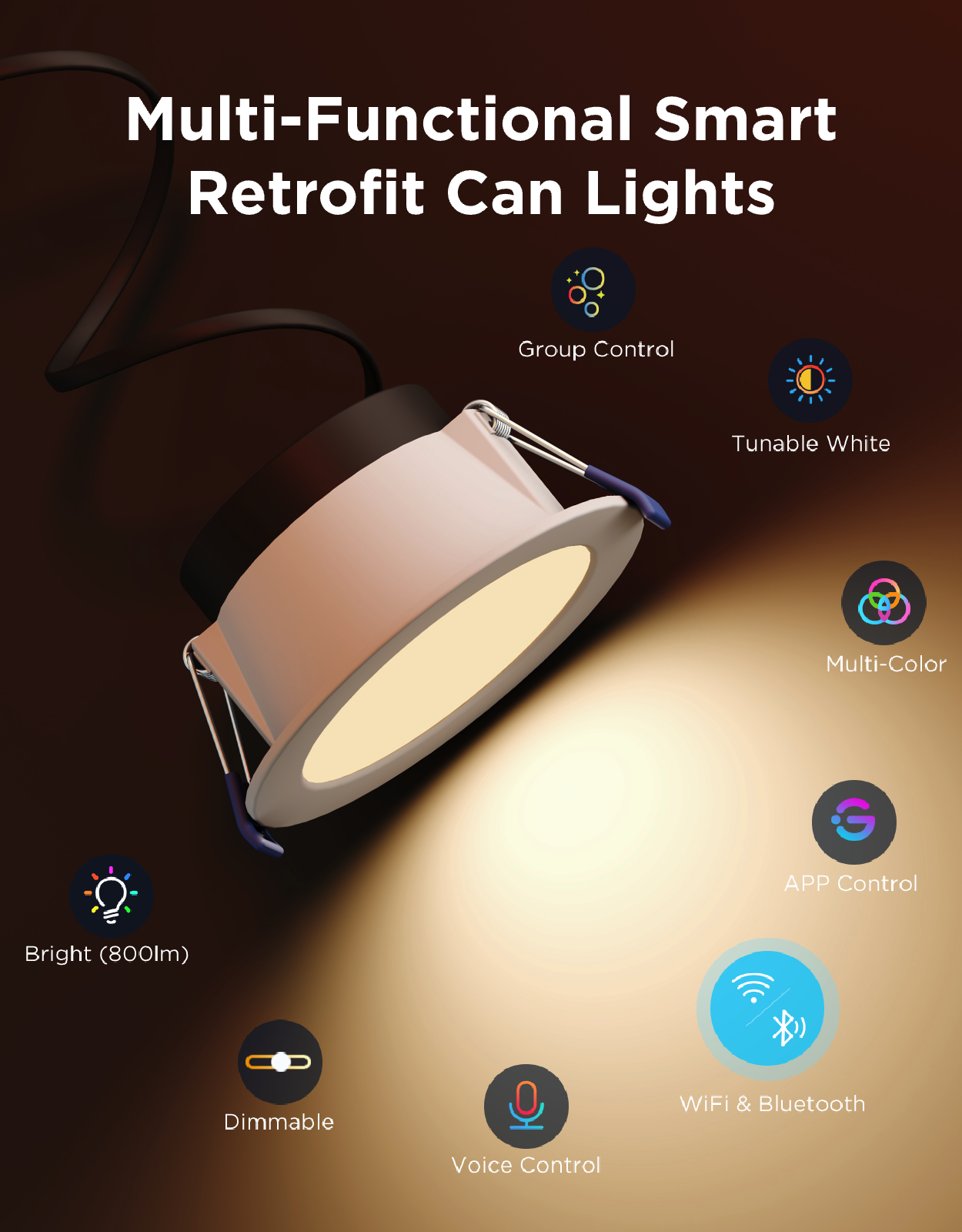 Govee Smart Colour Downlight 90mm