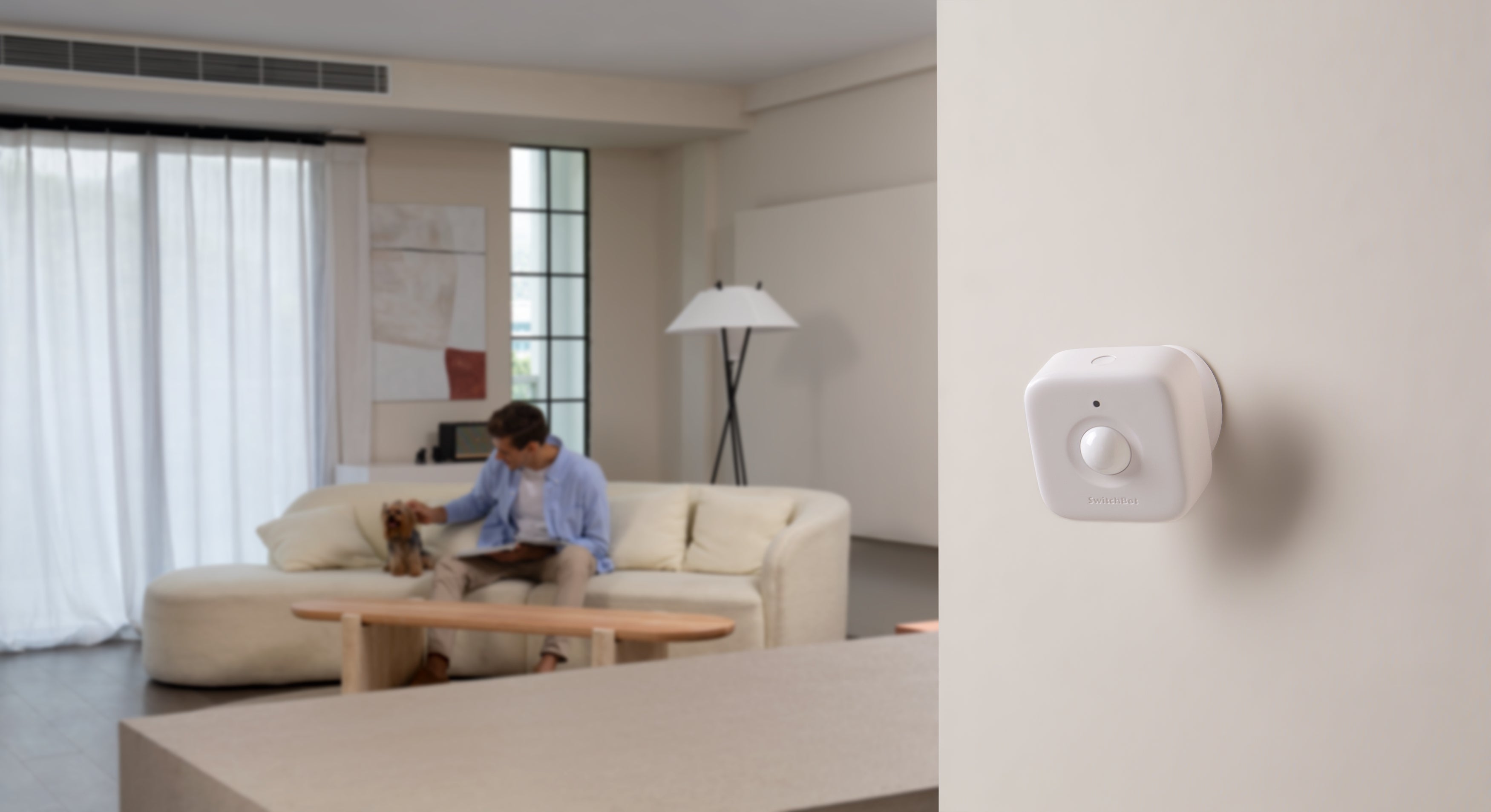 SwitchBot Curtain 3 Starter Kit (Curtain 3 Rod + Remote + Motion Sensor)