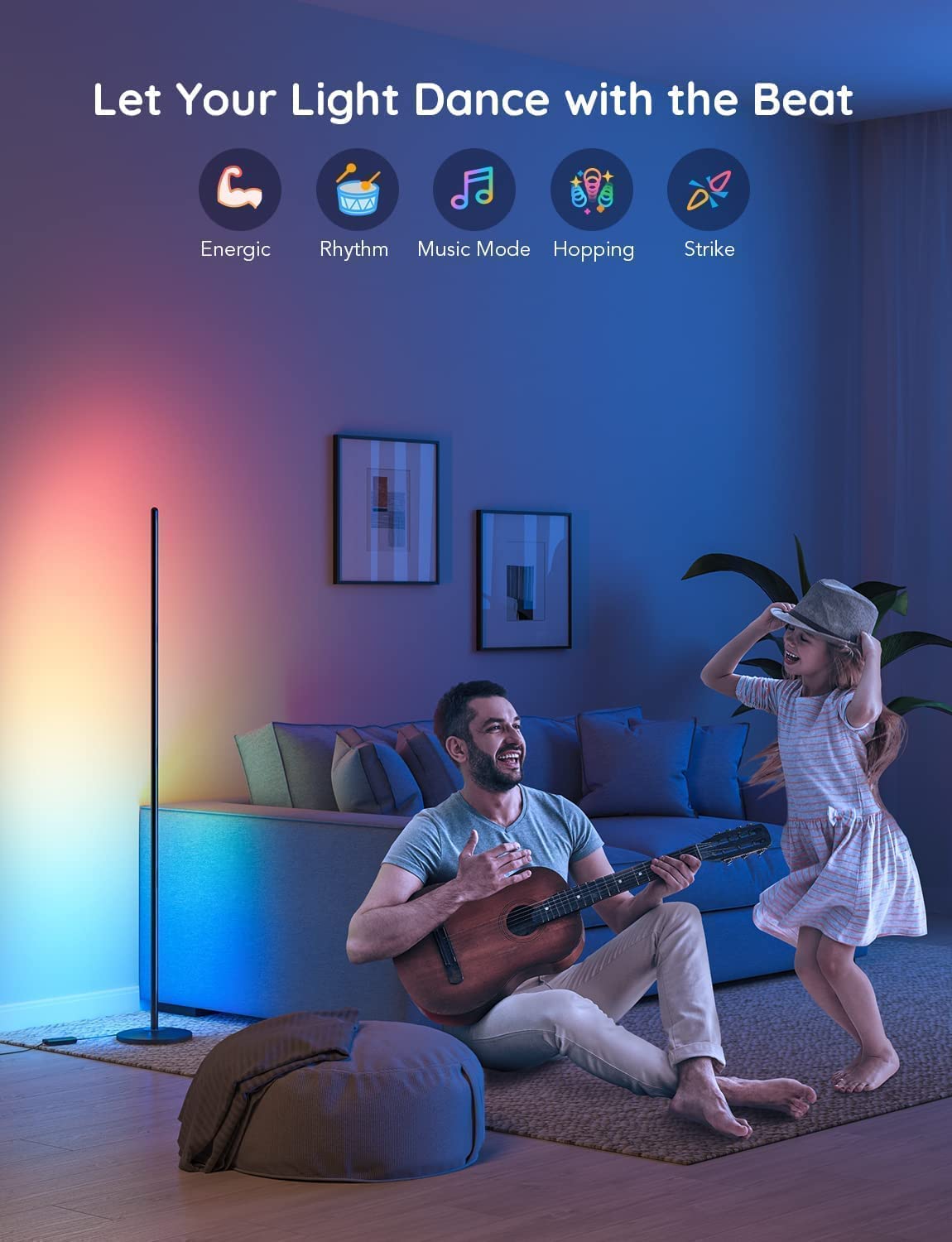 Govee RGBICW Corner Floor Lamp (Matter)
