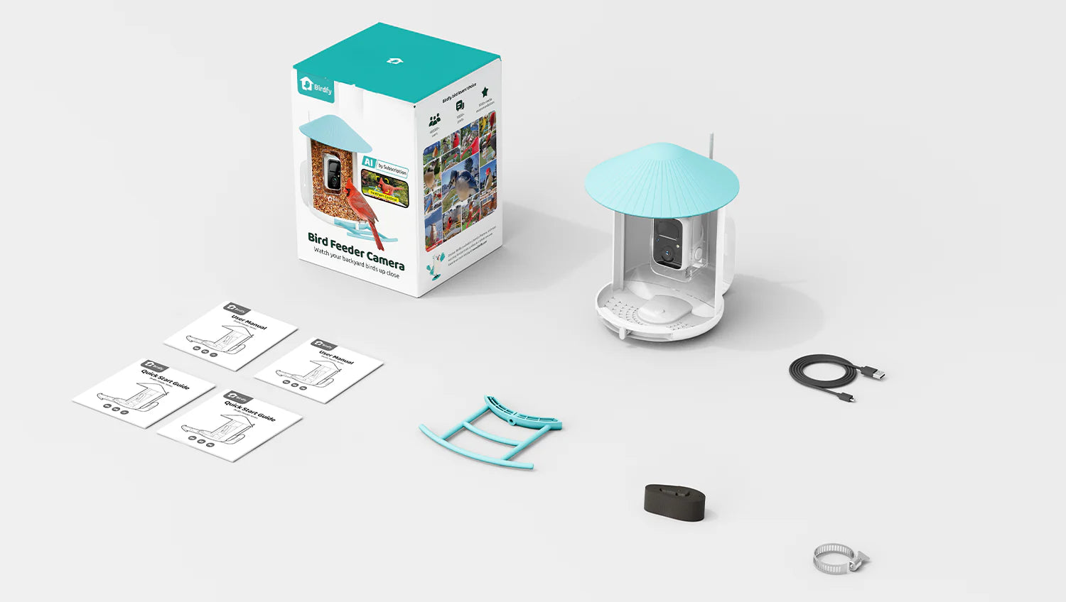 Birdfy Feeder - AI Smart Bird Feeder with Camera (Solar Powered)