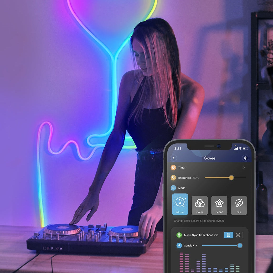 Govee Neon Flex RGBIC 3M