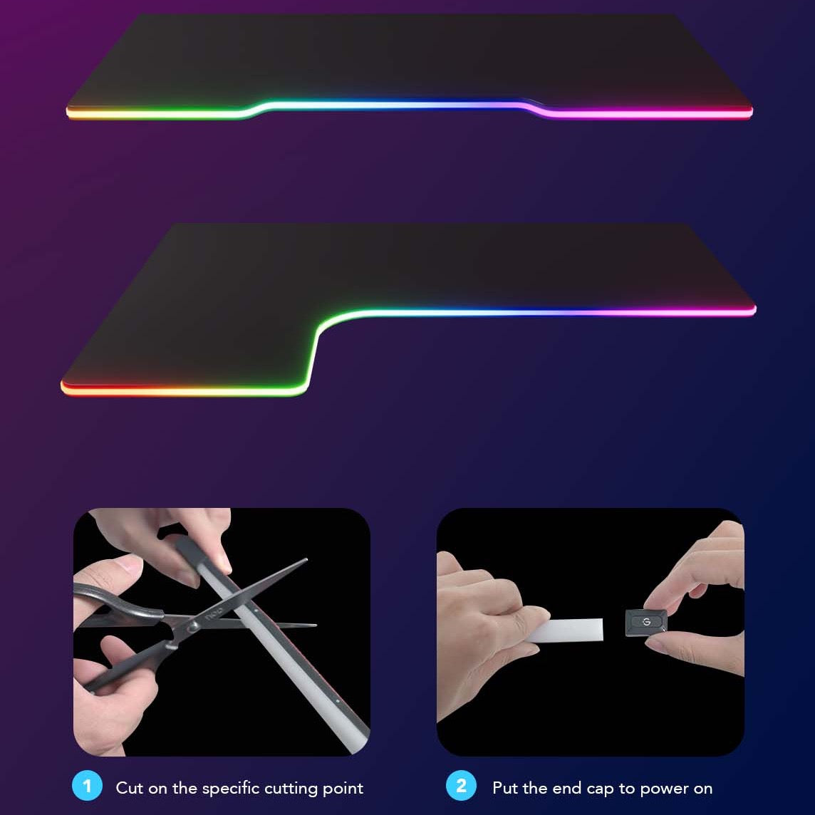 Govee Gaming Table Neon Rope RGBIC 3M