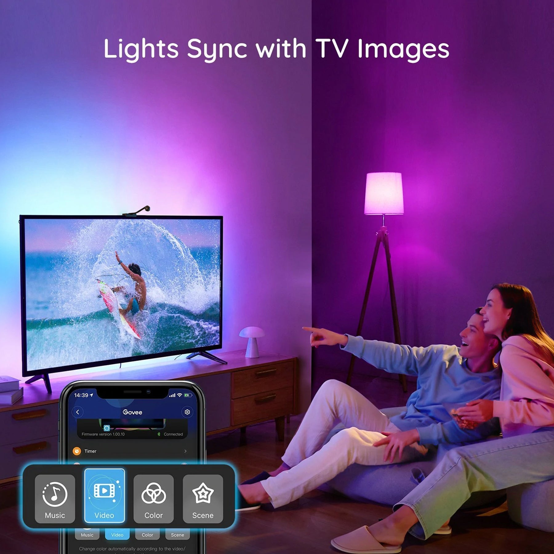 Govee DreamView T1 TV Backlight Immersion Kit (75"-85")