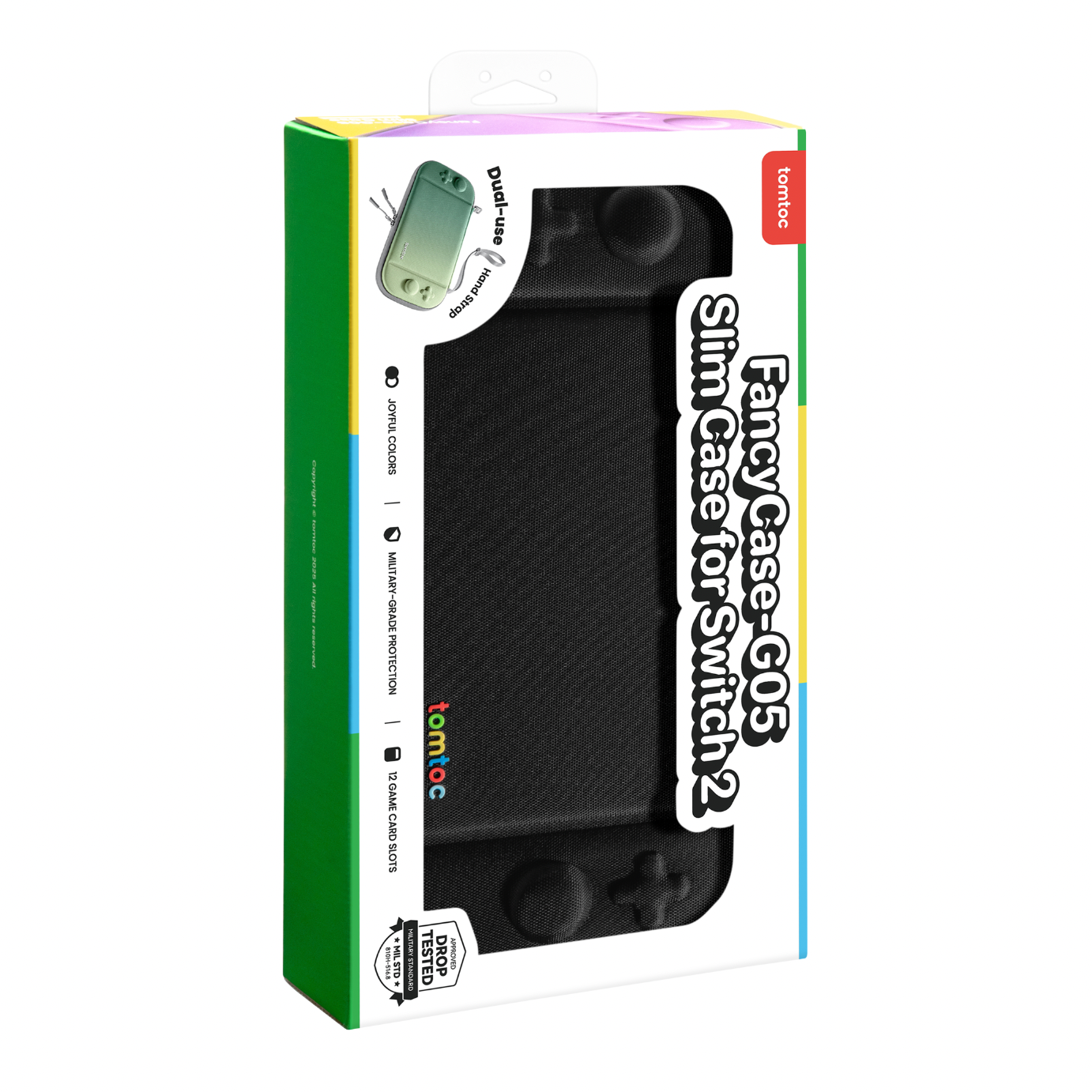 tomtoc FancyCase-G05S3 Nintendo Switch 2 Slim Case - Black