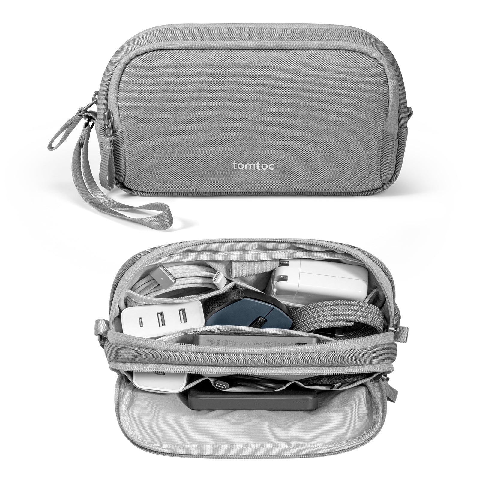 tomtoc Light-T12 Essential Tech Organizer 1.8L Grey