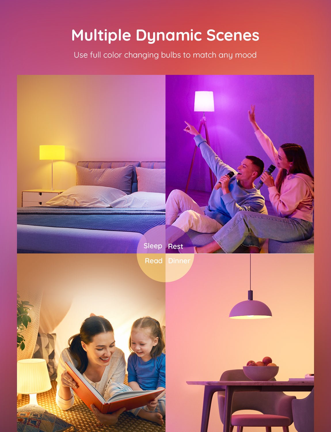 Govee Wi-Fi & Bluetooth Smart Light Bulb - B22 - H6004EC1 Light Bulbs