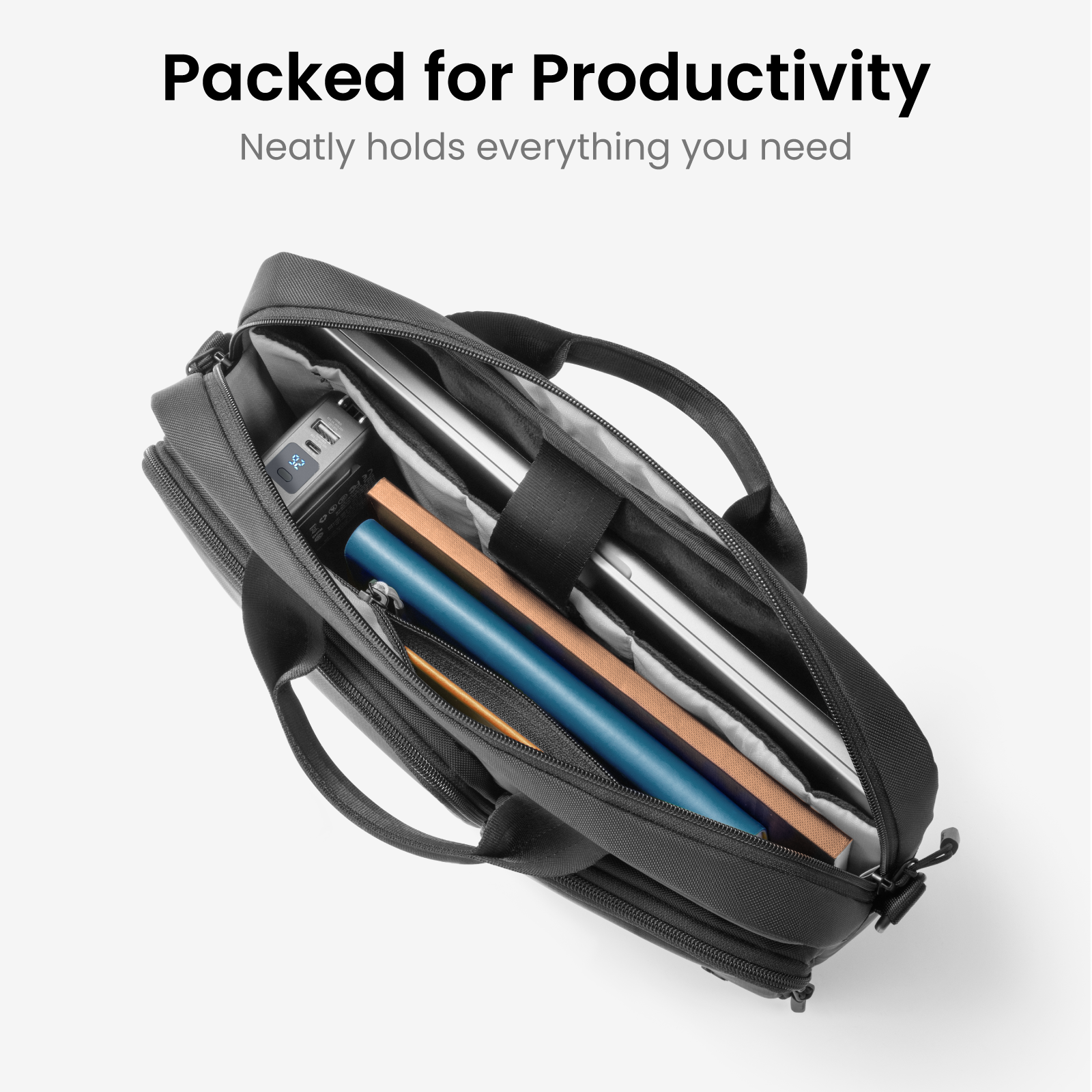 tomtoc Navigator-A33 Laptop Shoulder Bag 14 Inch Universal Black