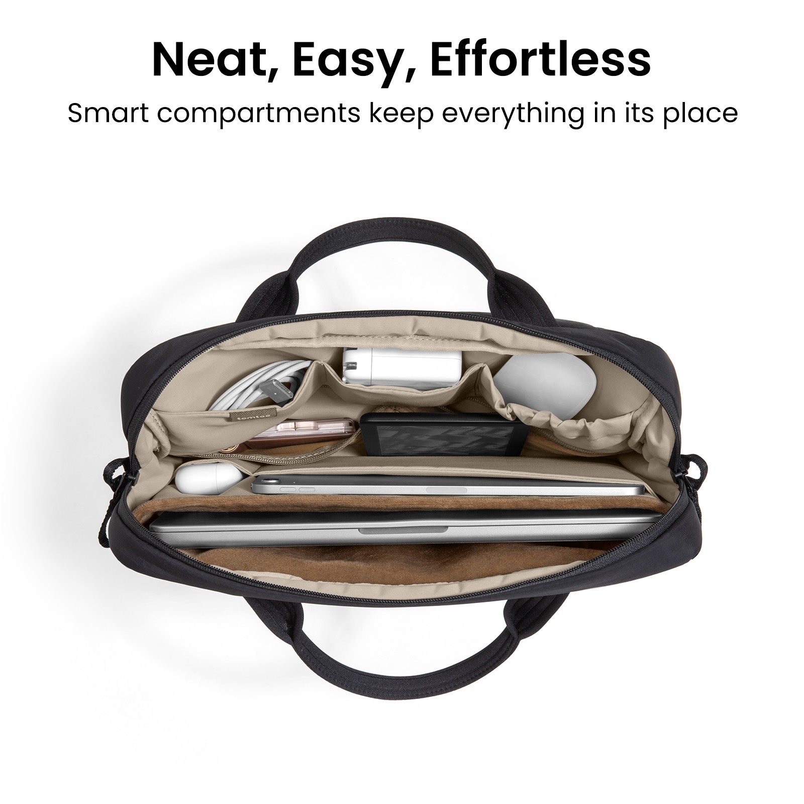 tomtoc Terra-A28 Puffy Laptop Handbag 14 Inch Universal Lavascape