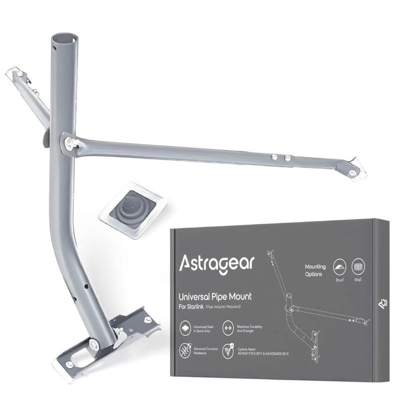 Astragear Universal Metal Roof Mount For Starlink - AGSXUM01 Antenna Mounts & Brackets