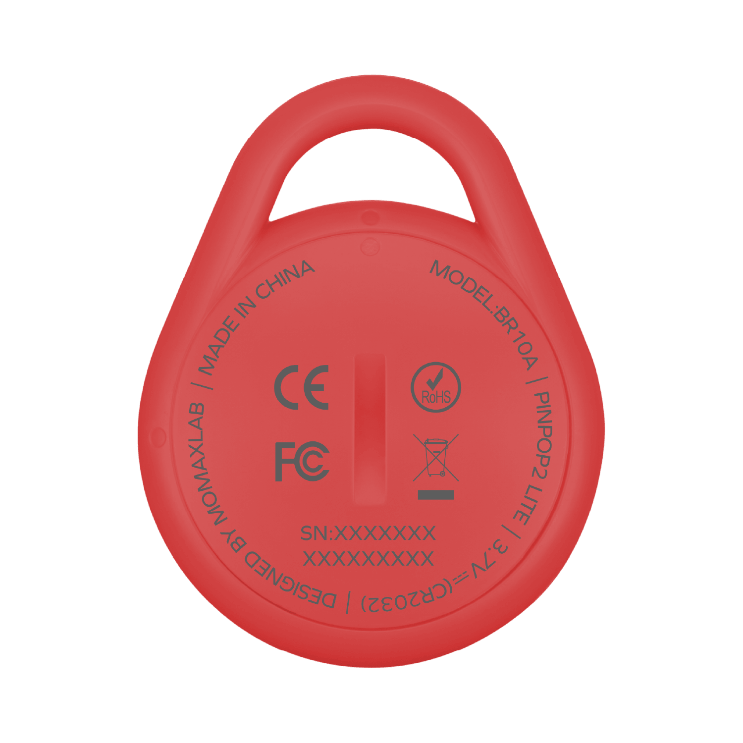 Momax Pinpop² Lite Find My Locator Red - BR10AR Bluetooth Trackers