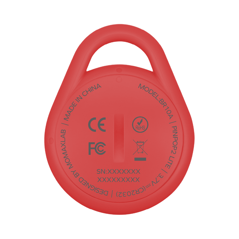 Momax Pinpop² Lite Find My Locator Red - BR10AR Bluetooth Trackers