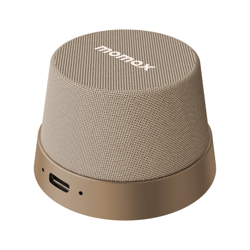 Momax 1-Vibe Go Magnetic Wireless Speaker (Sandstone) - BS6HKL2 Portable Bluetooth Speakers