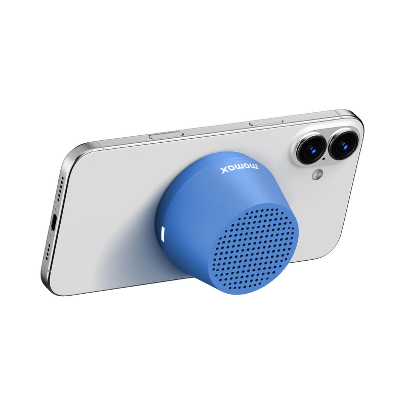 Momax 1-VIBE GO LITE Magnetic Wireless Speaker (Blue) - BS8B Portable Bluetooth Speakers