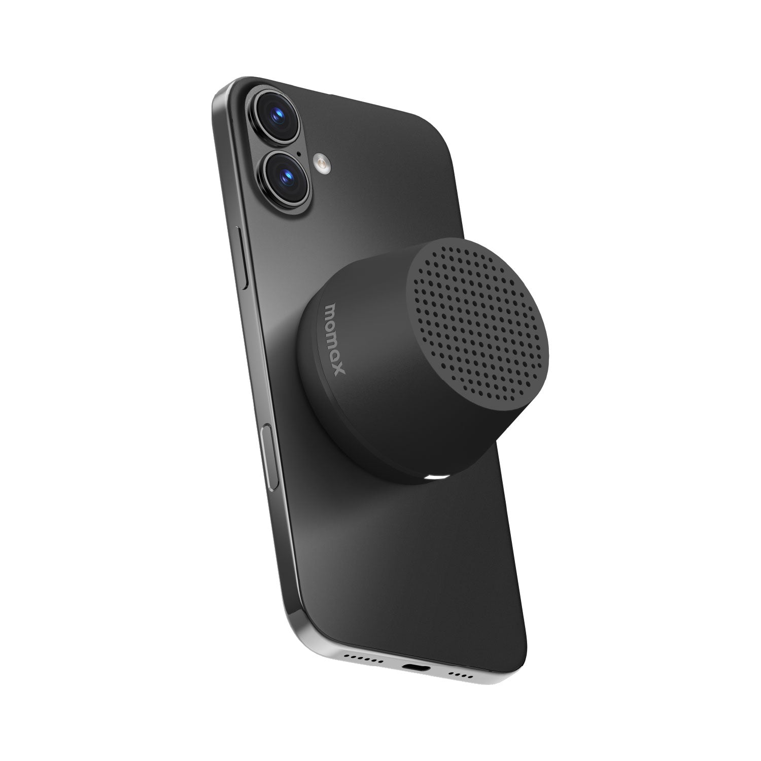 Momax 1-VIBE GO LITE Magnetic Wireless Speaker (Black) - BS8D Portable Bluetooth Speakers
