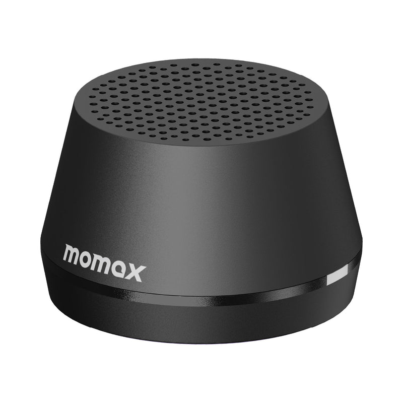 Momax 1-VIBE GO LITE Magnetic Wireless Speaker (Black) - BS8D Portable Bluetooth Speakers