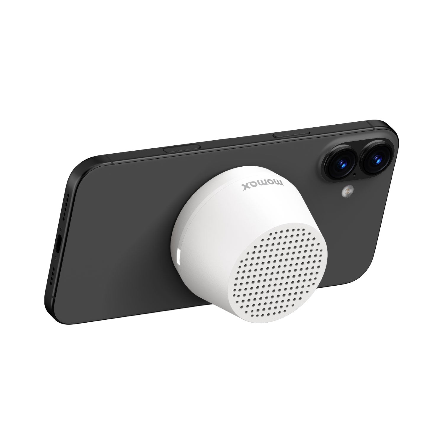 Momax 1-VIBE GO LITE Magnetic Wireless Speaker (White) - BS8W Portable Bluetooth Speakers