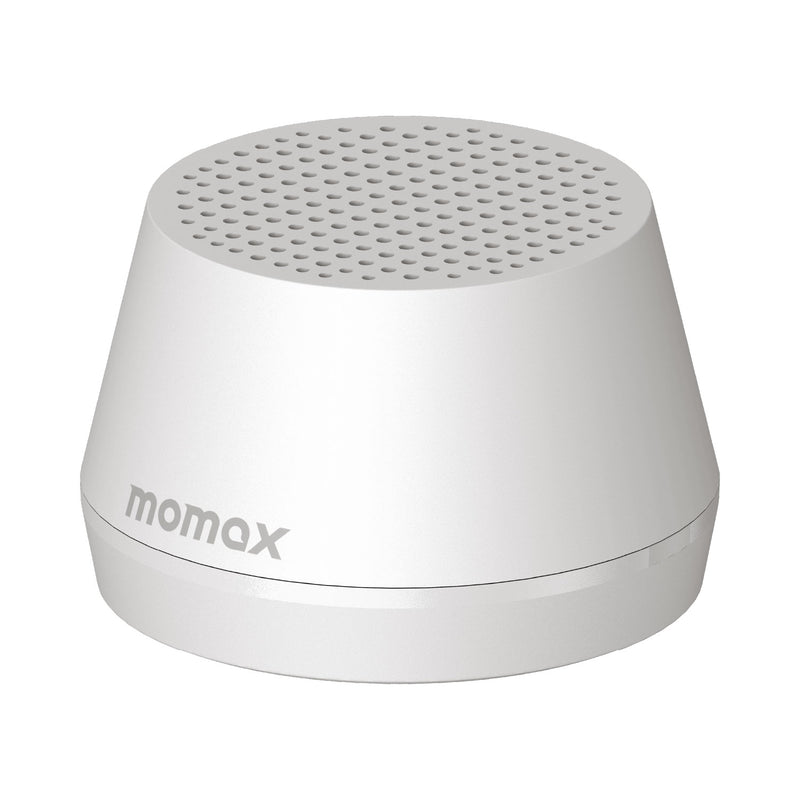 Momax 1-VIBE GO LITE Magnetic Wireless Speaker (White) - BS8W Portable Bluetooth Speakers