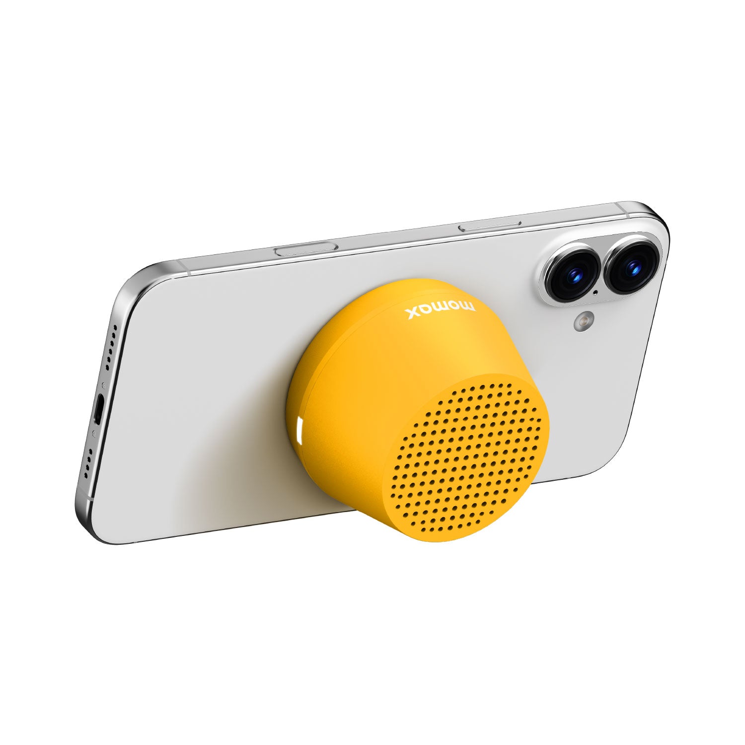 Momax 1-VIBE GO LITE Magnetic Wireless Speaker (Yellow) - BS8Y Portable Bluetooth Speakers