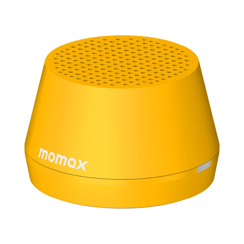 Momax 1-VIBE GO LITE Magnetic Wireless Speaker (Yellow) - BS8Y Portable Bluetooth Speakers