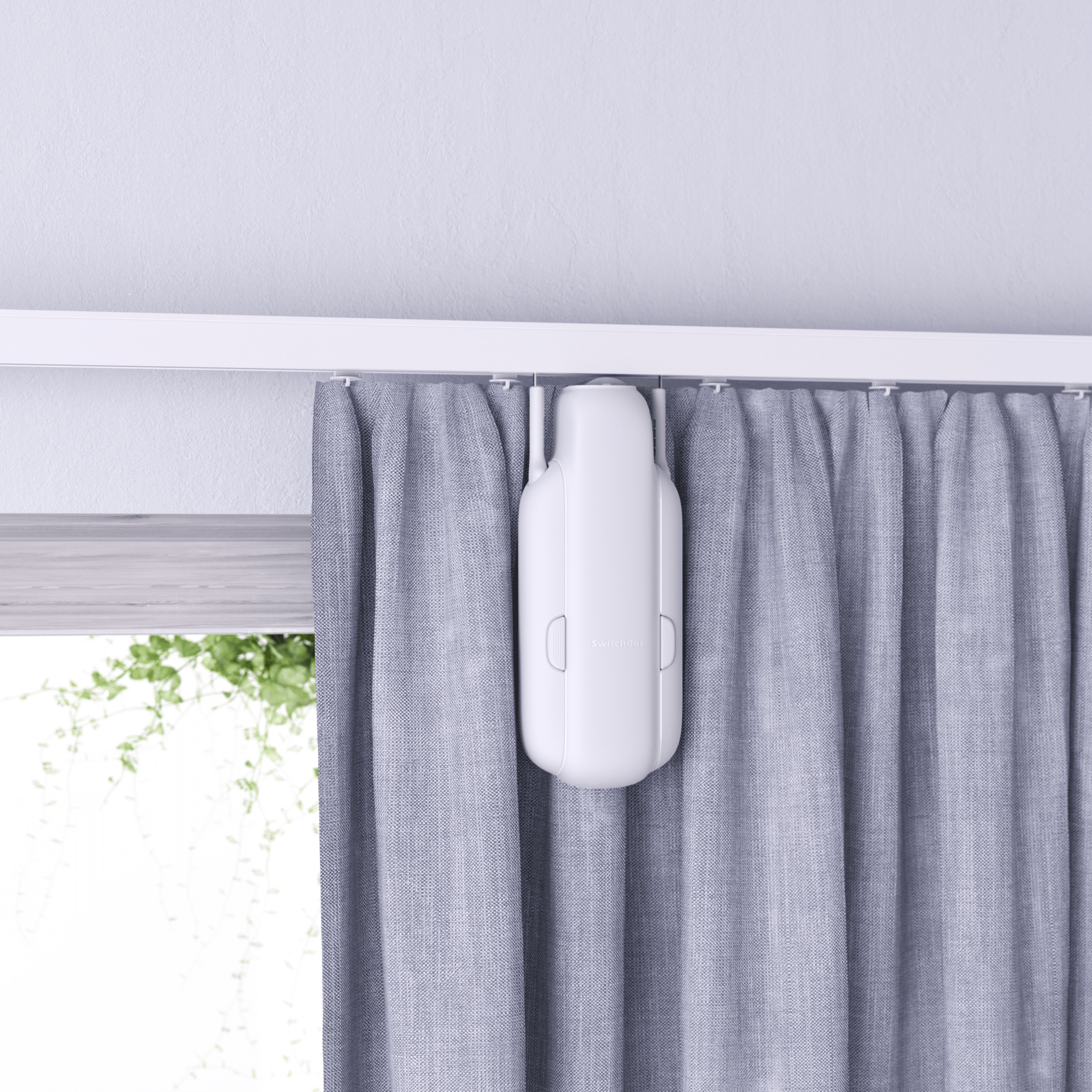 SwitchBot Curtain 3 Starter Kit (Curtain 3 U-Rail + Remote + Contact Sensor) - CGSB3SK4 Remote Controls