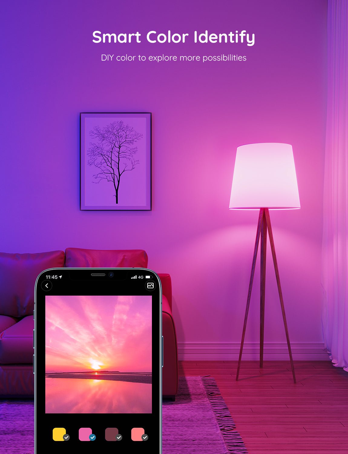 Govee Wi-Fi & Bluetooth Smart Light Bulb - B22 - H6004EC1 Light Bulbs