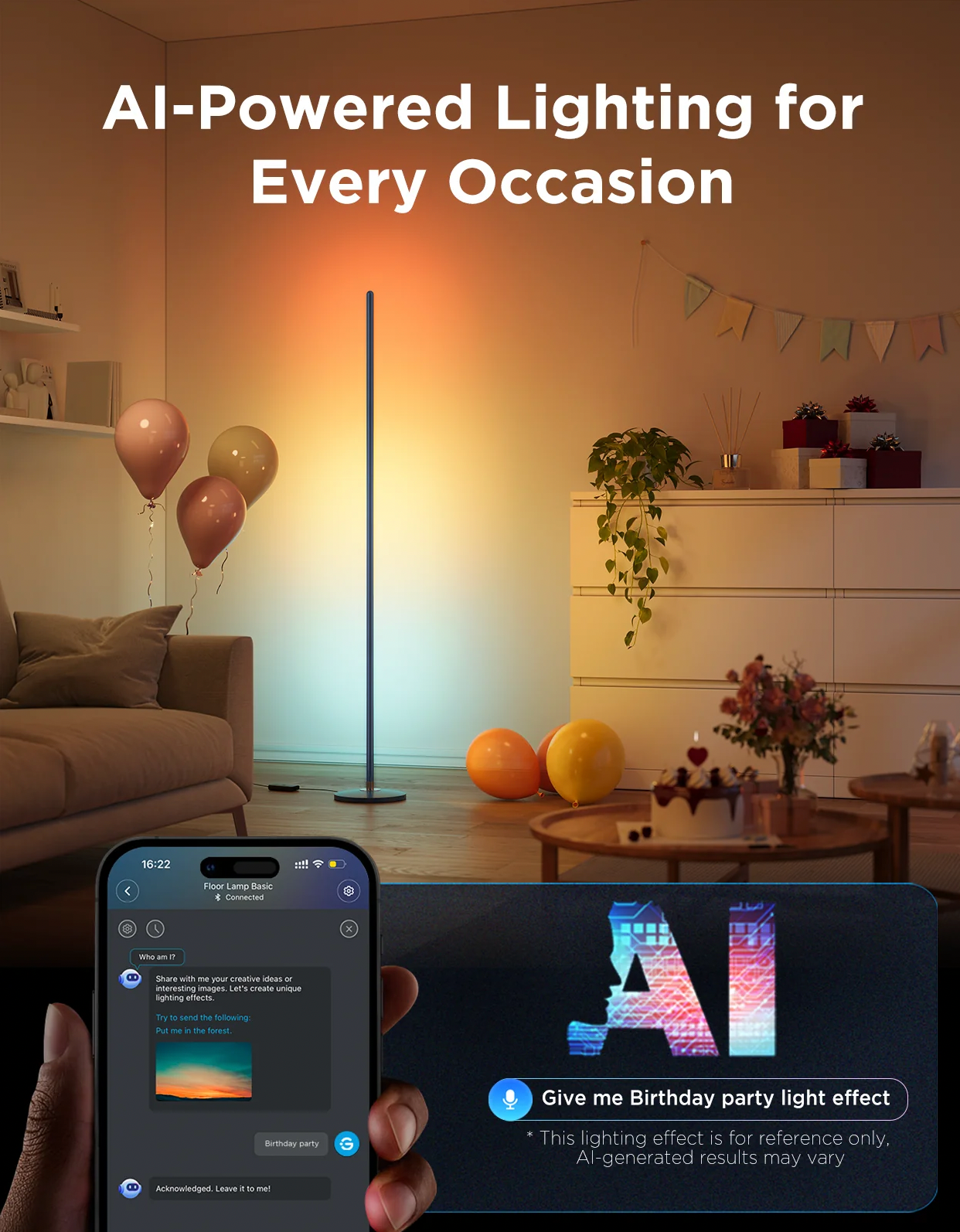 Govee RGBICW Corner Floor Lamp (Matter)