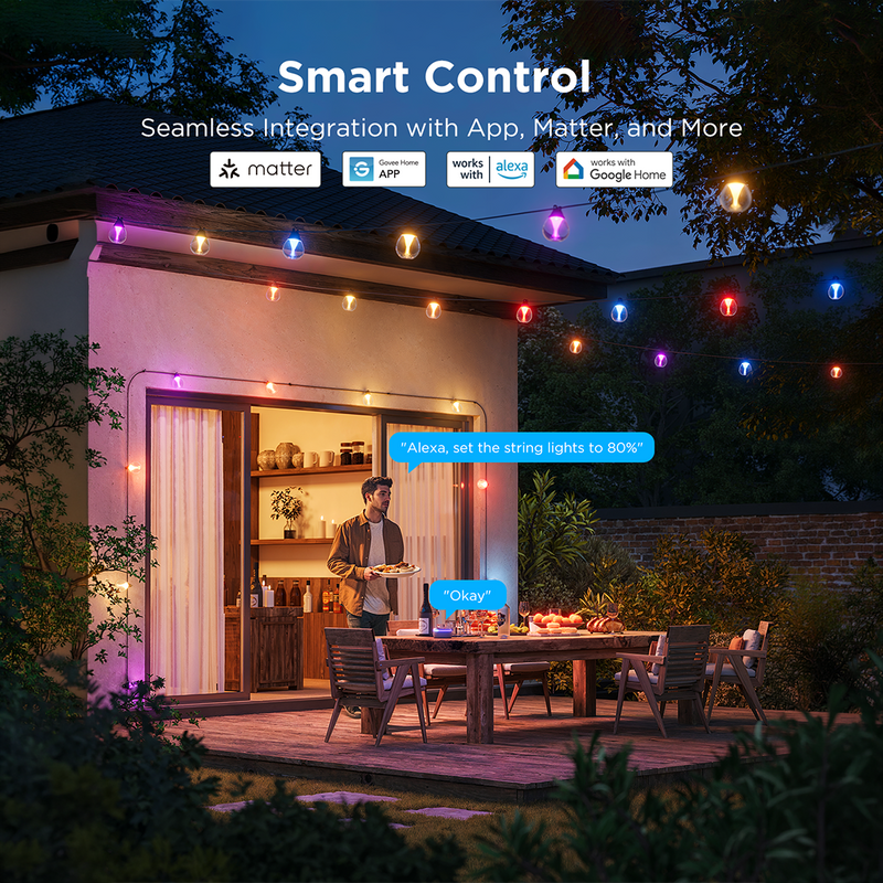 Govee Outdoor String Lights 15m IP67 - H7025EB1 Light Ropes & Strings