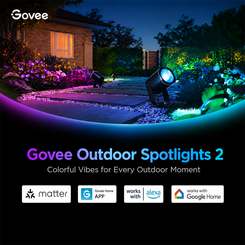 Govee Outdoor Spot Light 2-Pack - H7093511 Flood & Spot Lights