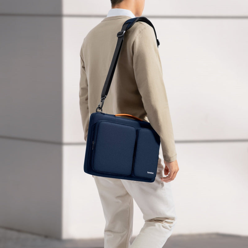 tomtoc Defender-A42 Laptop Shoulder Bag - 16inch - Navy Blue - A42F2B1 Laptop Bags