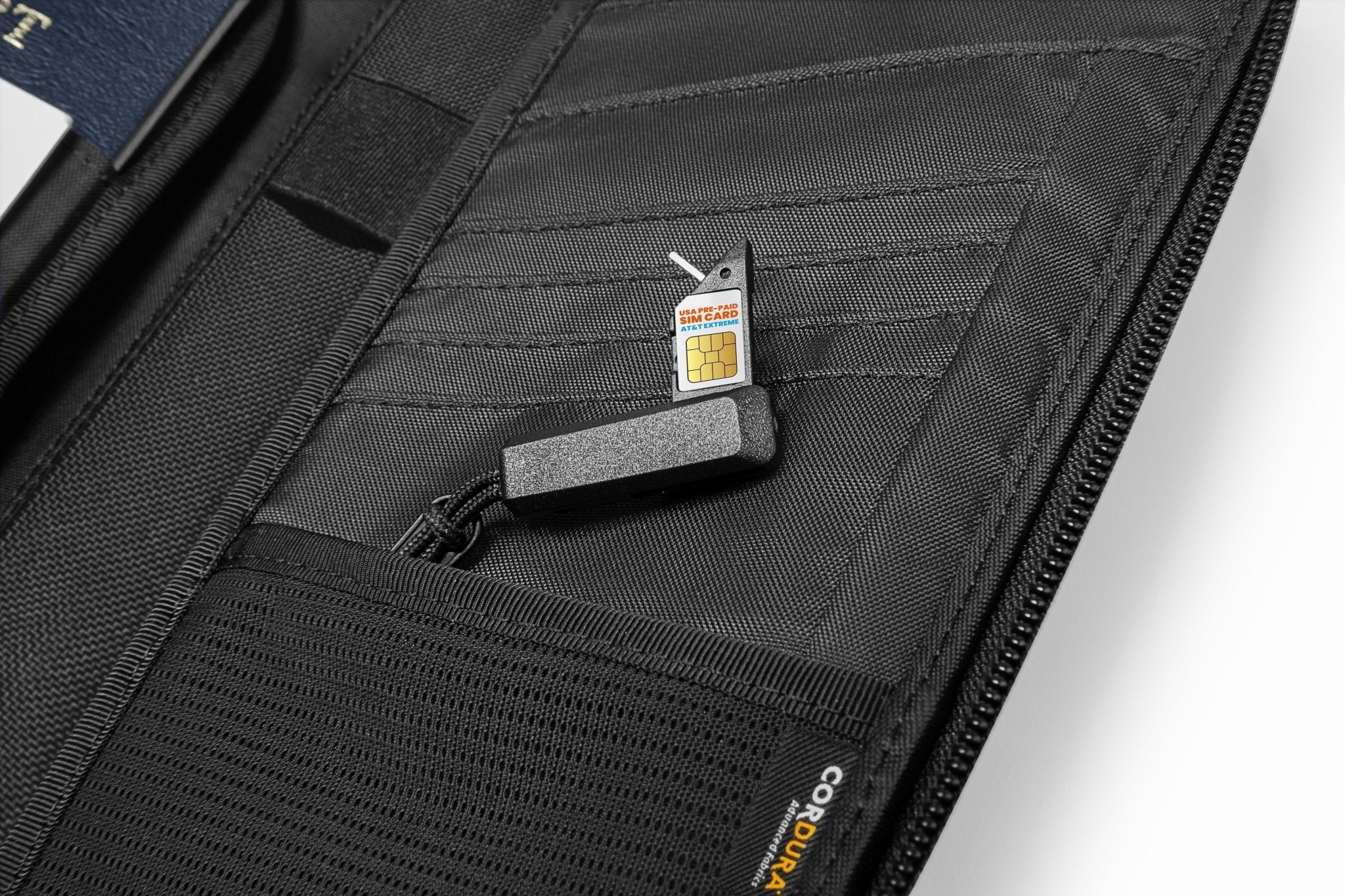 tomtoc Navigator Passport Bag Small - Black - T03M1D1 Travel Wallets