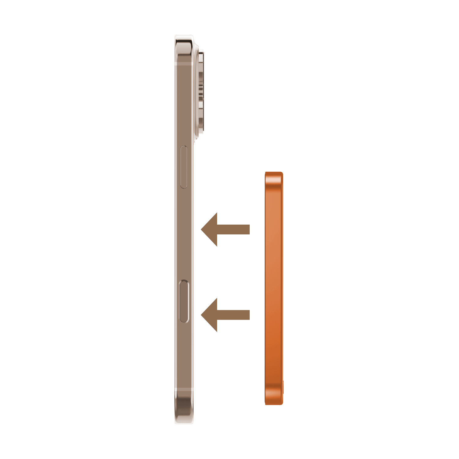 Momax Q.Mag X 5000mAh Wireless Power Bank (Orange) - IP116AM Power Banks