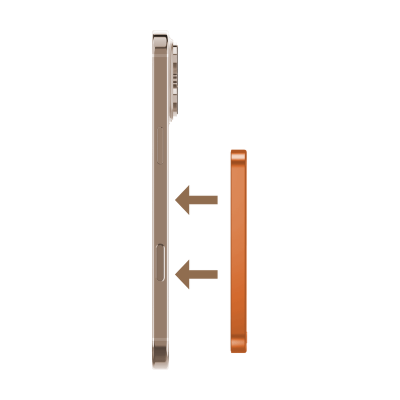 Momax Q.Mag X 5000mAh Wireless Power Bank (Orange) - IP116AM Power Banks
