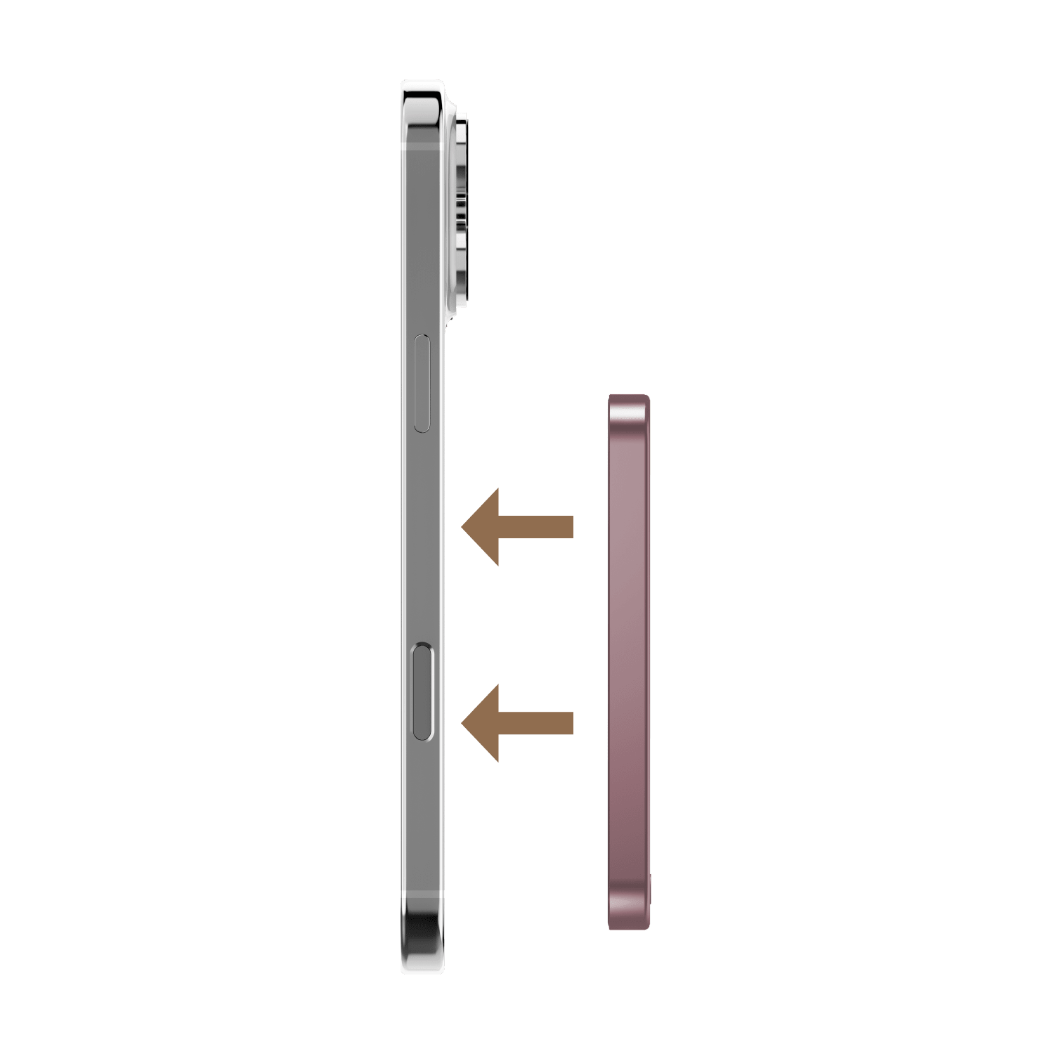 Momax Q.Mag X 5000mAh Wireless Power Bank (Pink) - IP116AP Power Banks