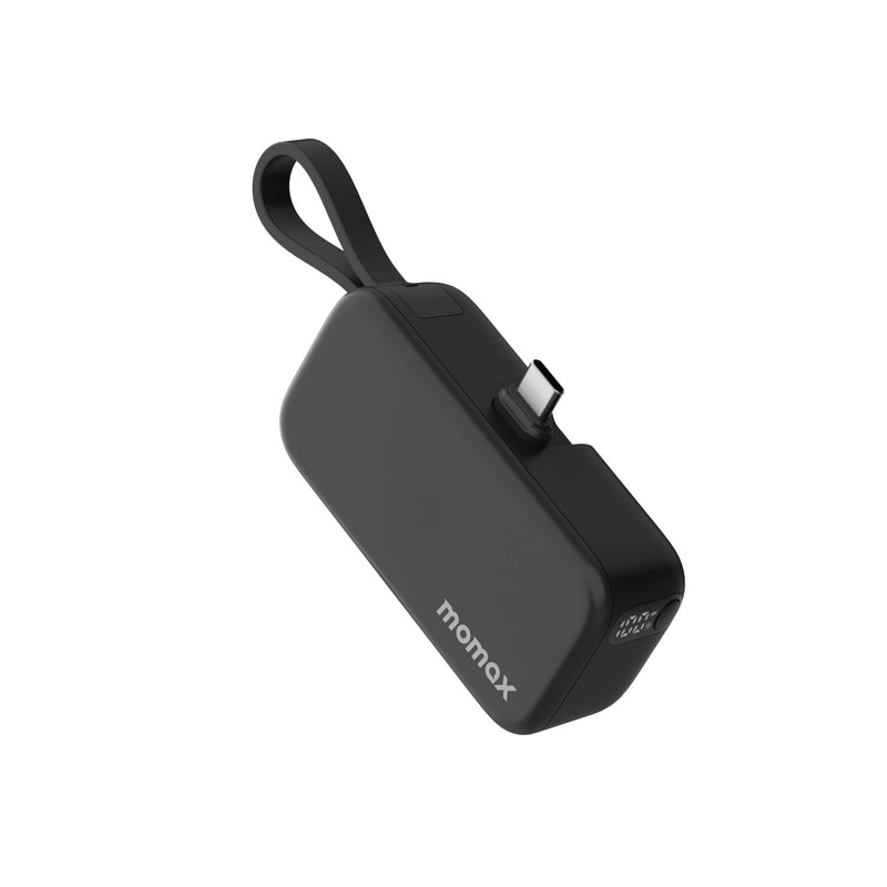 Momax 1-Power Mini 3-in-1 Power Bank 5000mAh USB-C (Black) - IP130D Power Banks