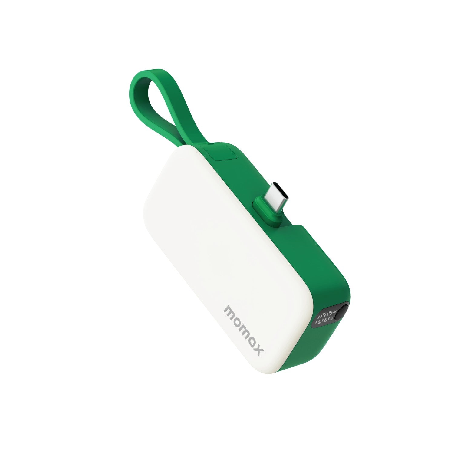 Momax 5000mAh Built-in Foldable USB-C Battery Pack (Green)