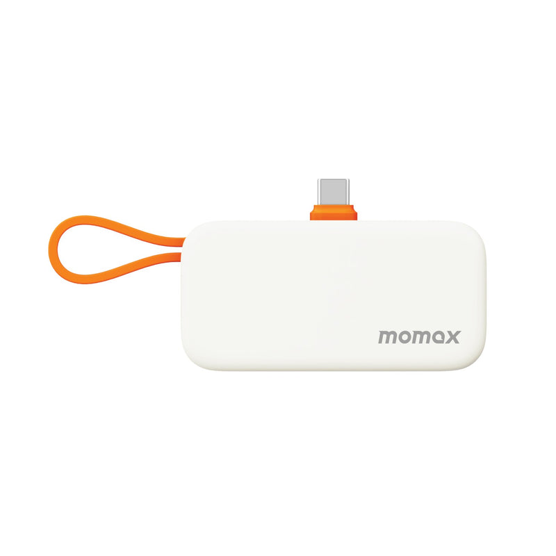 Momax 1-Power Mini 3-in-1 Power Bank 5000mAh USB-C (Orange) - IP130M Power Banks