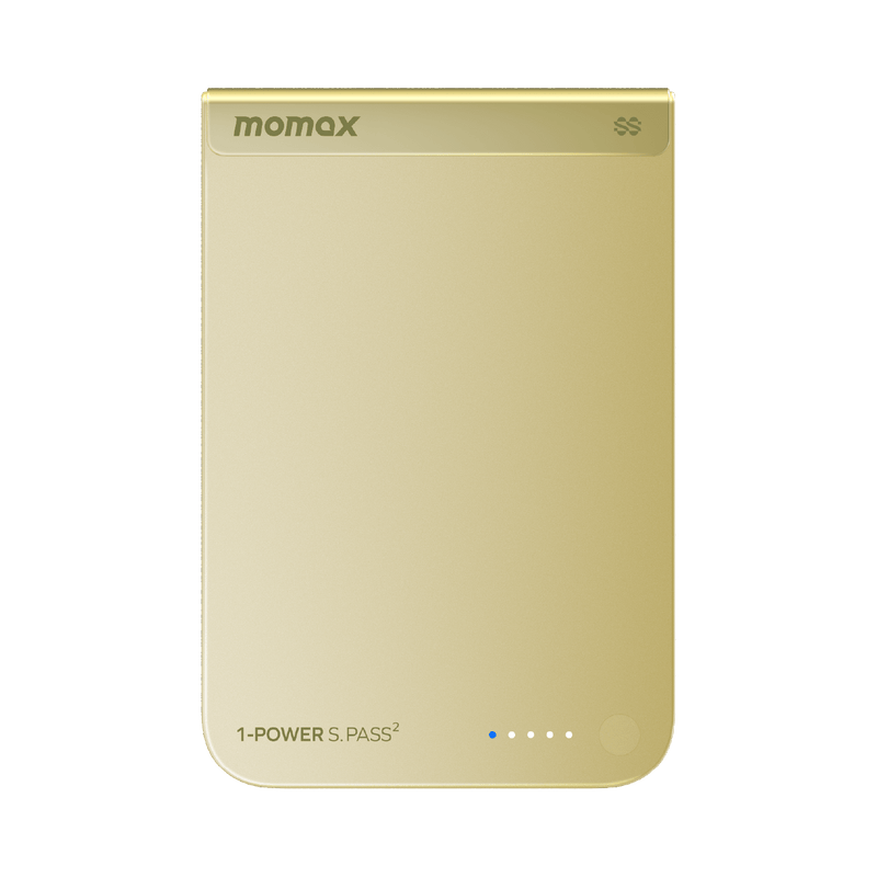Momax 1-Power S.Pass 2 10000mAh Semi-SSB Qi2.2 Magnetic Power Bank (Yellow) - IP163Q22Y Power Banks