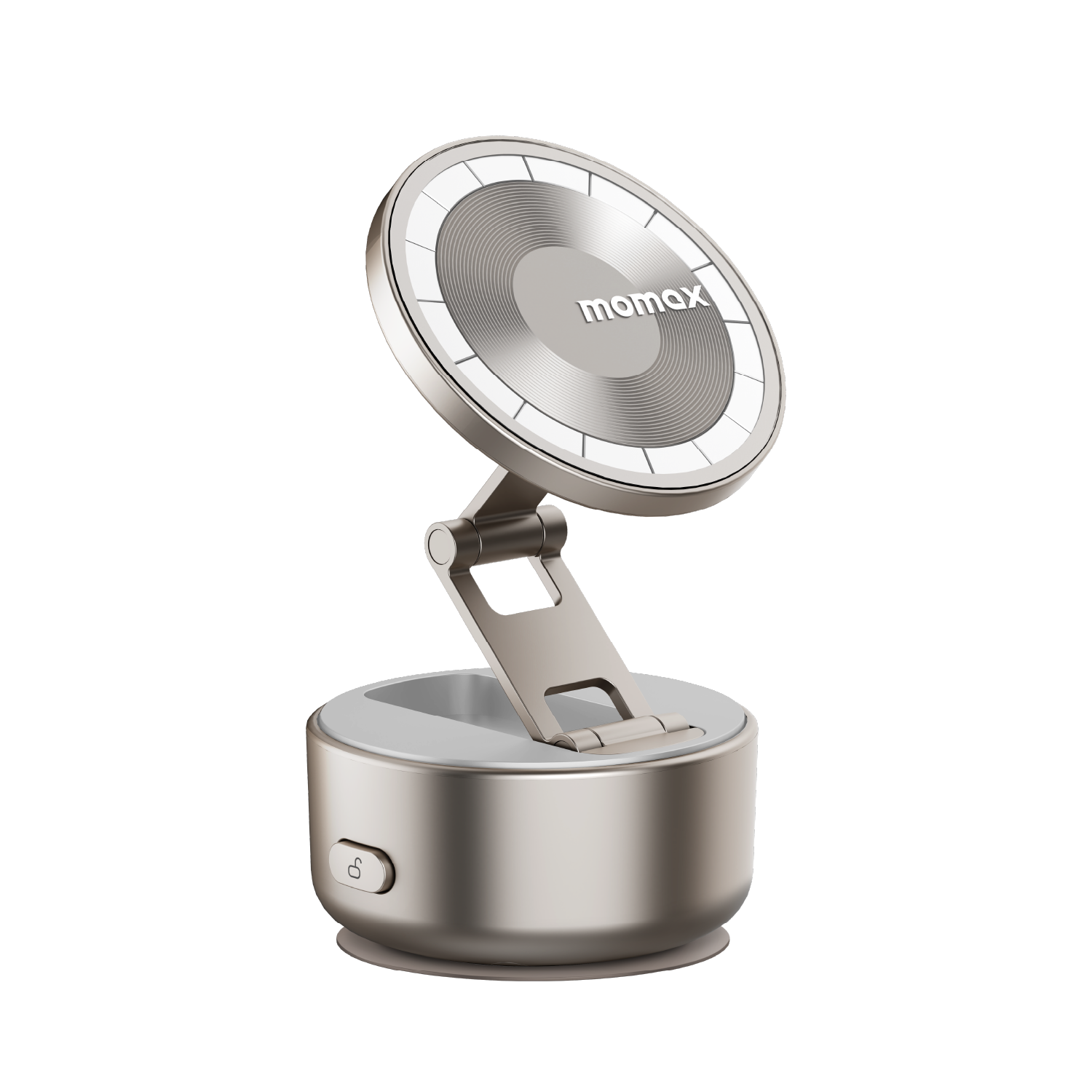 Momax 1-SNAP GO Auto Suction Magnetic Phone Stand (Titanium)