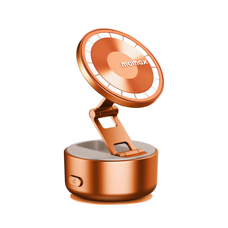 Momax 1-SNAP GO Auto Suction Magnetic Phone Stand (Orange) - KH20M Mobile Phone Stands