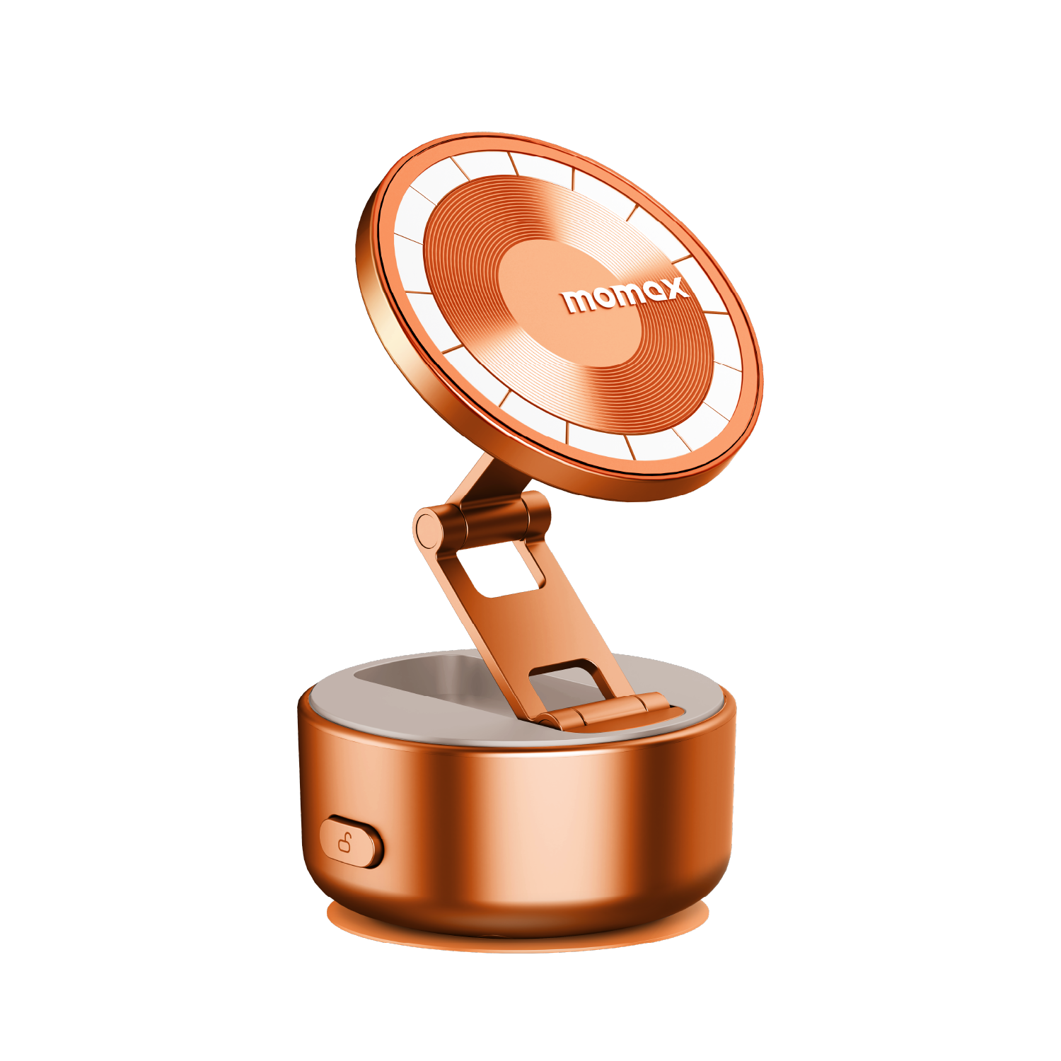 Momax 1-SNAP GO Auto Suction Magnetic Phone Stand (Orange)