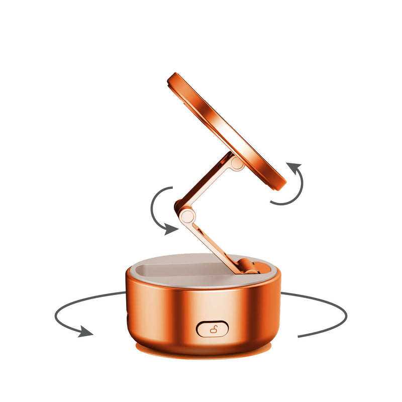 Momax 1-SNAP GO Auto Suction Magnetic Phone Stand (Orange) - KH20M Mobile Phone Stands
