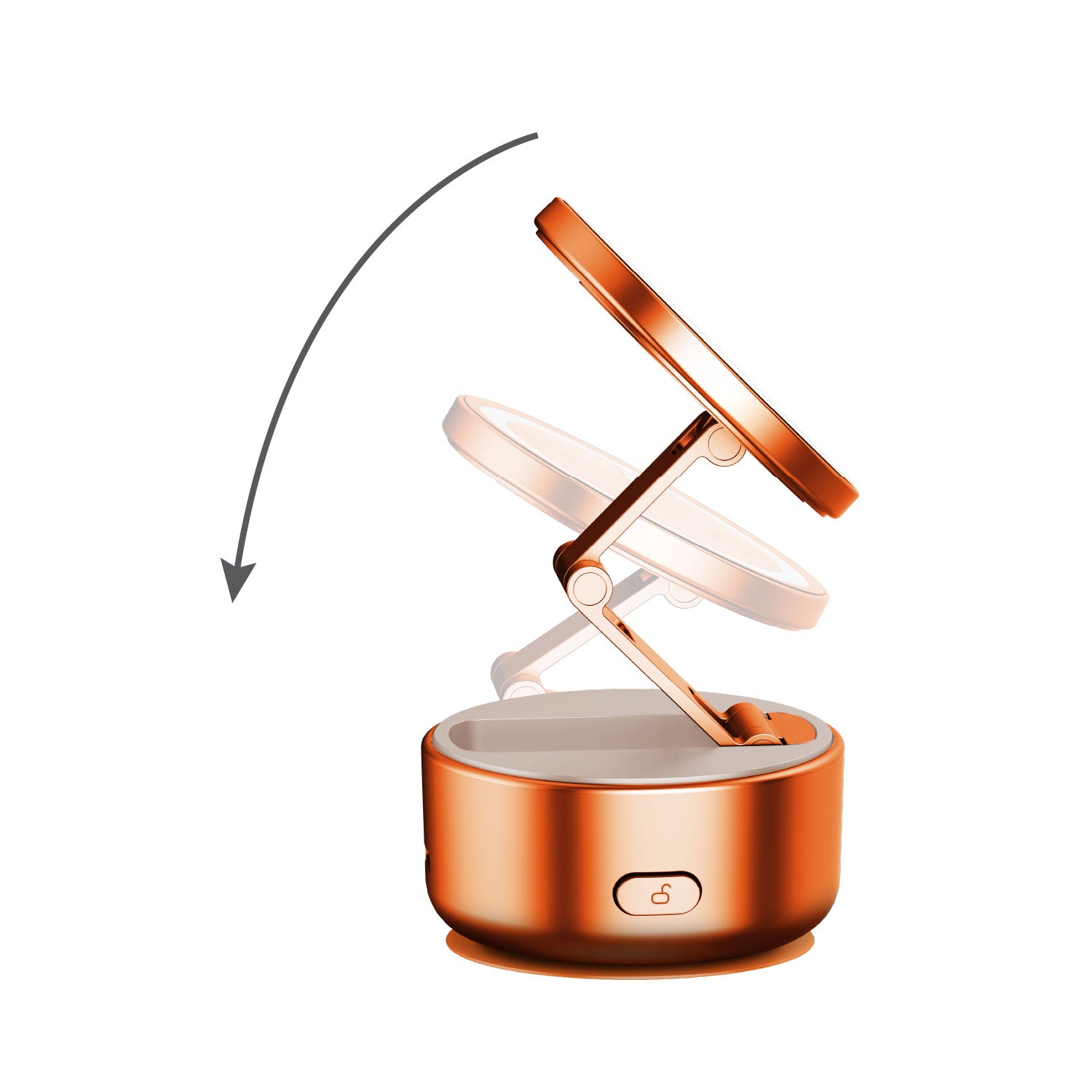 Momax 1-SNAP GO Auto Suction Magnetic Phone Stand (Orange) - KH20M Mobile Phone Stands