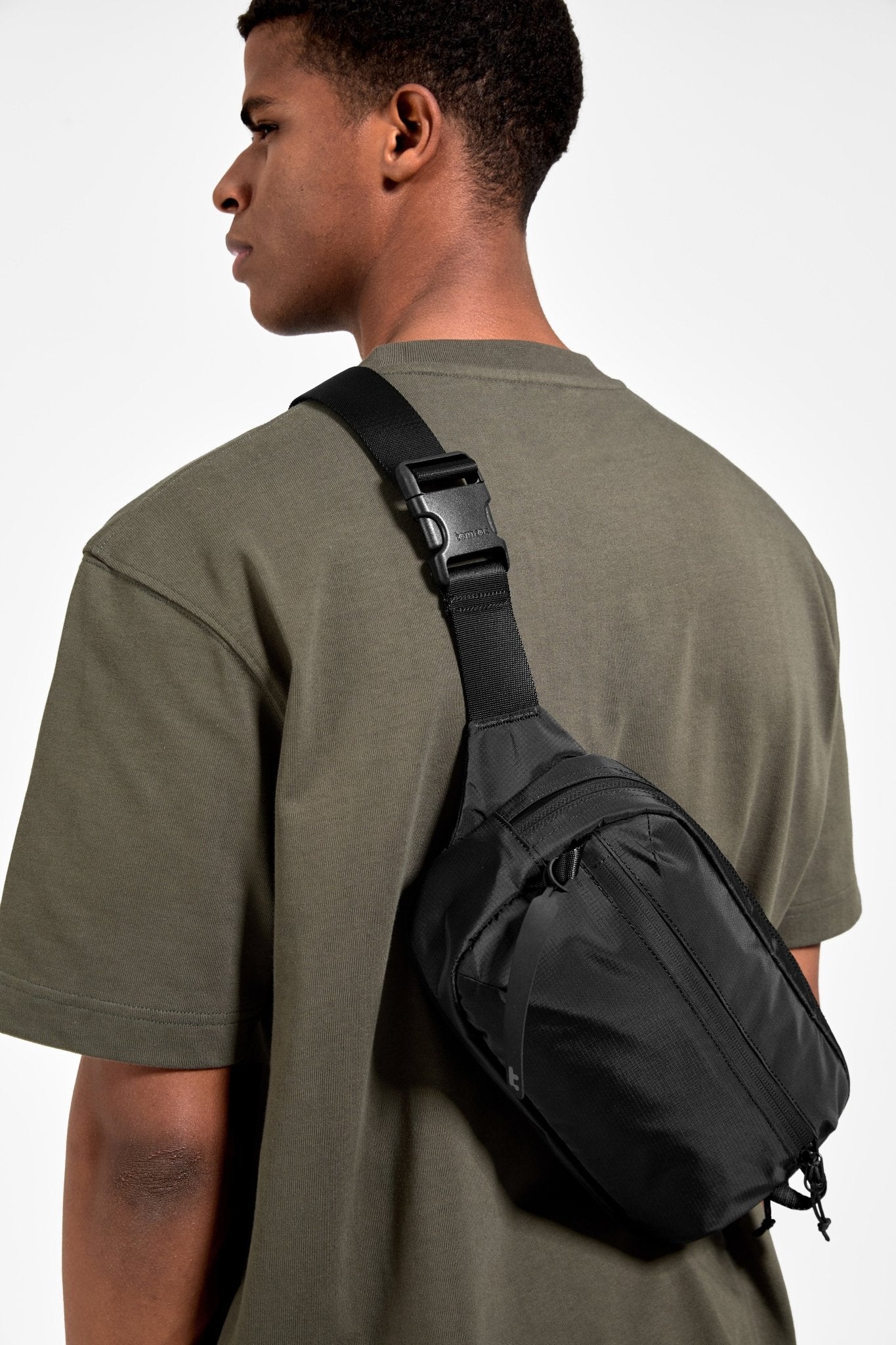 tomtoc Aviator Chest Bag 3.5L - Black - T33M1D1 Cross Body Bags