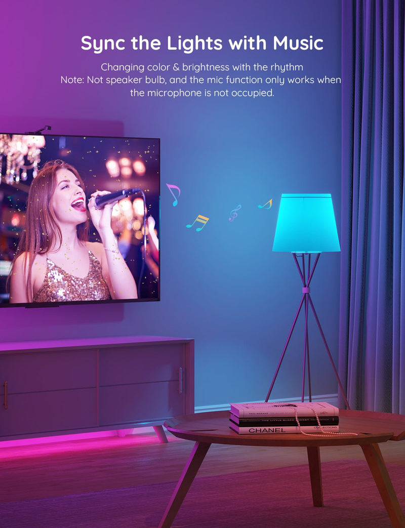 Govee Wi-Fi & Bluetooth Smart Light Bulb E27 (Matter Compatible) - H6004E01 LED Light Bulbs