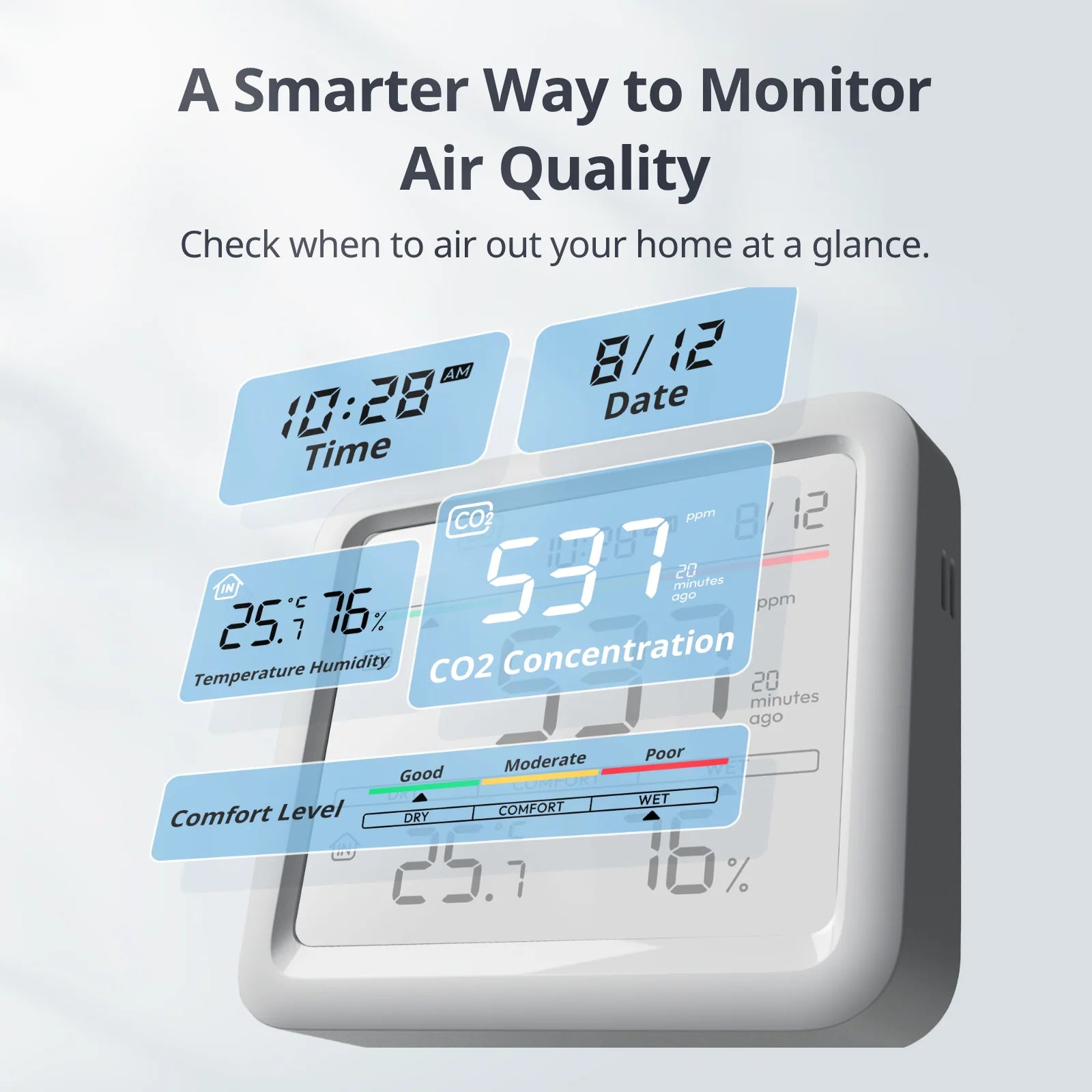 SwitchBot Meter Pro with CO2 Monitor – Smart Indoor Air Quality & Climate Monitor